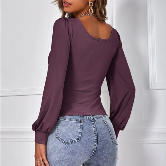 Bishop sleeve blouse black - Picture 4 of 16